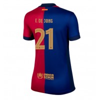 Barcelona Frenkie de Jong #21 Fußballbekleidung Heimtrikot Damen 2024-25 Kurzarm